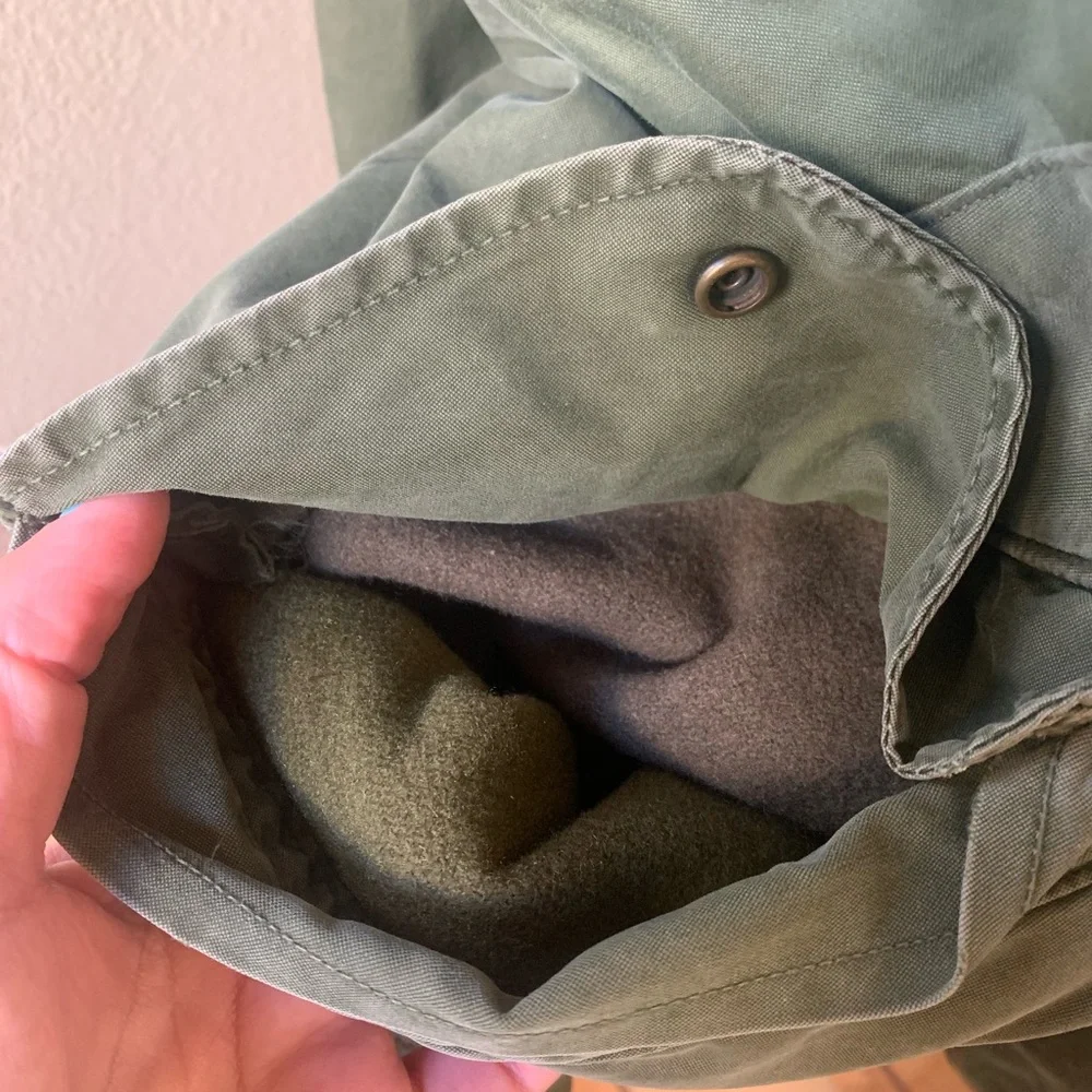 GREG LAUREN Blue Velvet Military Parka jacket coat - Picture 3 of 13